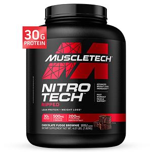 MuscleTech - Nitro Tech Ripped - Chocolate Fudge Brownie - 4.01lbs