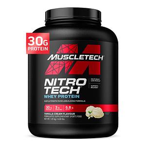 MuscleTech - Nitro Tech - Vanilla Cream - 4.0lbs
