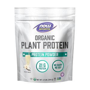 NOW Foods - Organic Plant Protein - Creamy Vanilla - 1.2lbs