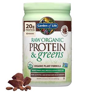 Garden of Life - Protein & Greens - Chocolate Cacao - 21.51oz